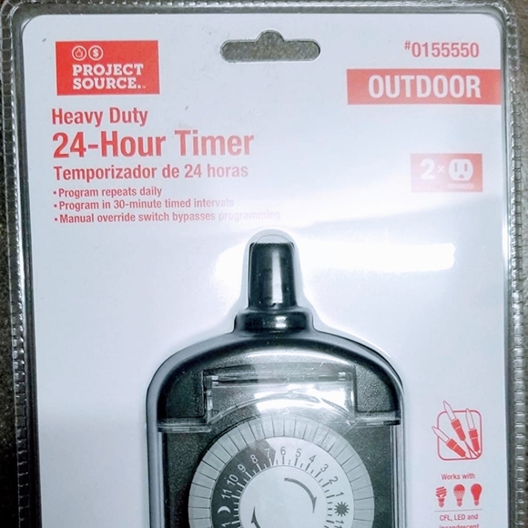 Project Source 2-Outlet Plug-In Lighting Timer - Picture 2 of 6